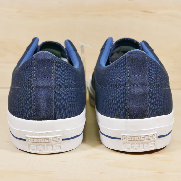 NEW Converse One Star Canvas Ox Blue White Shoes - Picture 5 of 8